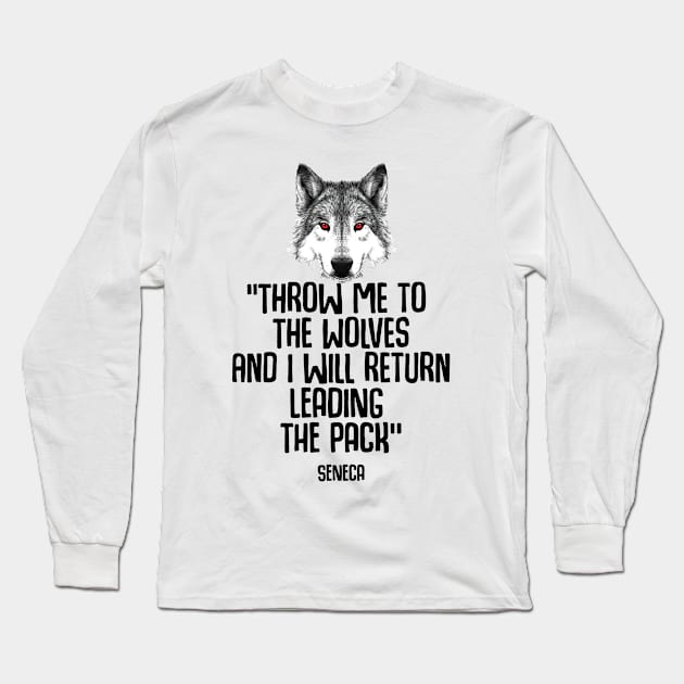 Stoic Wolves Long Sleeve T-Shirt by emma17